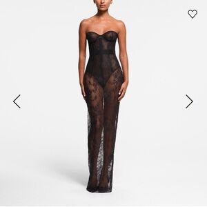 SKIMS corset long dress